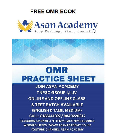 OMR Practise sheet for Test Practice 