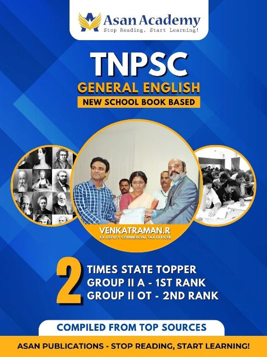 Best Book for TNPSC General English by Venkatraman.R who is a two times state topper in Group 2 exams.  It covers complete new syllabus with special focus on Grammar which is very useful for both Group 2 Prelims and Mains.  It has exhaustive practice questions.